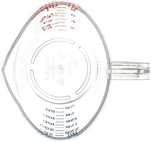 Vaso medidor plástico transparente 1 taza 8 oz miniatura 2