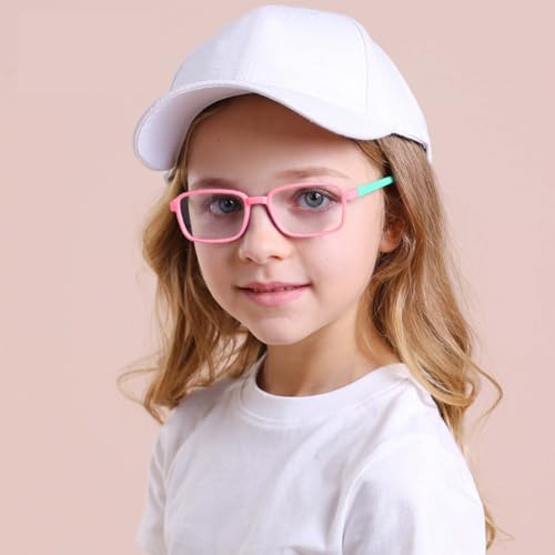 Image of Ultra-Light Blue Light Blocking Glasses with Case for Kids and Teens,Anti Eyestrain &UV400