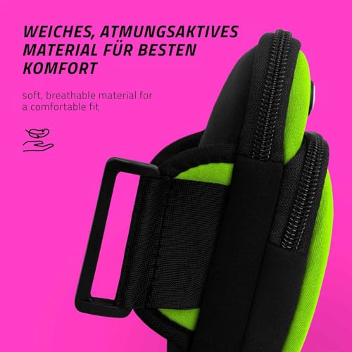 Poignet de téléphone pour running OneFlow Premium Vert compatible iPhone XR - 5