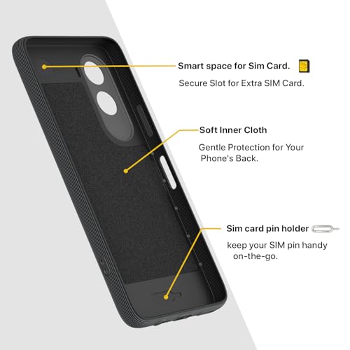Image of Outlouders Back Cover for Mi Redmi A7 Pro /Poco C85x 5G | Full Camera Protection | TPU Soft Flexible Shockproof Bumper Case (Grey)