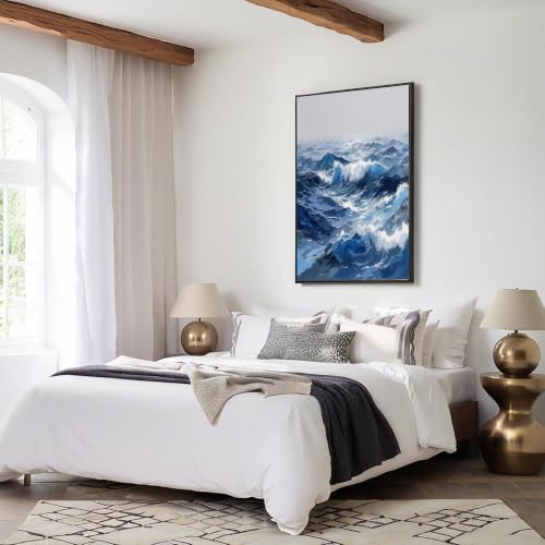 Déco murale vagues océaniques pour réveiller un salon vide - 7