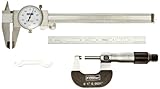 Fowler 52-095-007-0, Universal Measuring Set, 6' Dial Caliper, 6' Flexible Rule, Micrometer