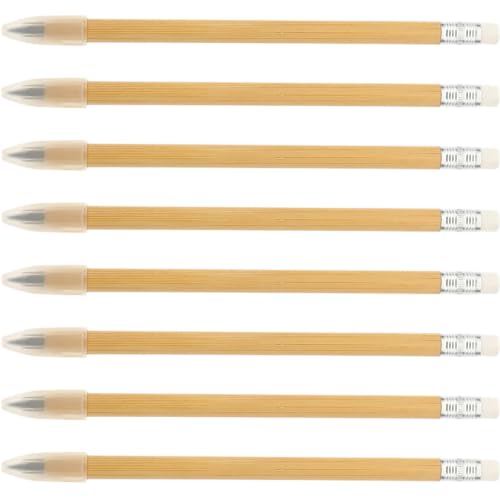 Luxshiny 8 lápices de grafito de madera sin afilar miniatura 1