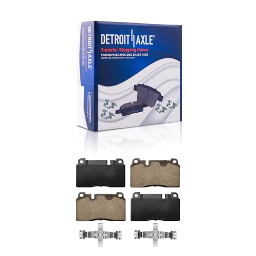 Image of Detroit Axle - Brake Pads for 2013-2017 Audi Q5 Front and Rear