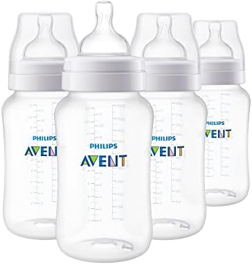 Philips Avent Anti-Colic Baby Bottle with AirFree Vent, Fast Flow, 11 oz