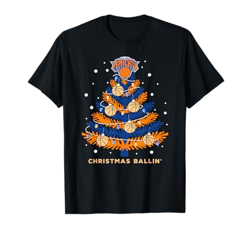 NBA New York Knicks Christmas X-Mas Tree T-Shirt