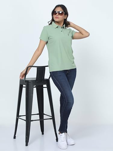 Image of STELLERS Women's Premium Polo T-Shirt, Regular Fit | Odour Resistant | Wrinkle Free | Quick Dry | Stretchable | Lightweight | Breathable | Sustainable | Anti-Static | Feather Touch Feel