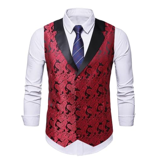 Chaleco de traje de hombre de solapa alta calidad para un ajuste formal impecable