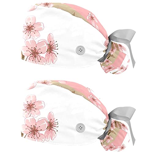 Chapeau de travail anti transpiration avec élastique casquette bouffante fleur