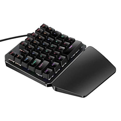 Clavier de jeu rétroéclairé à une main avec 35 touches pour joueur