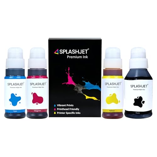 Image of Splashjet GI71 Compatible Ink for CN Pixma G2020, G2021, G2060, G2730, G3020, G3021, G4770, G1020, G1730, G3730, G1730, G1737, G2770, G3770 Printers - (PGBK x 135gm) (C /M /Y x 70gm) Bottle Set - 502368