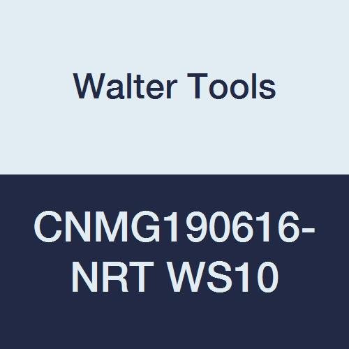 CNMG190616-NRT WS10 Carbide Tiger-Tec Negative Indexable Turning Insert, 1/16" Corner Radius, 3/4" IC, 1/4" Thick, 0.079" - 0.354" Depth of Cut (Pack of 10)