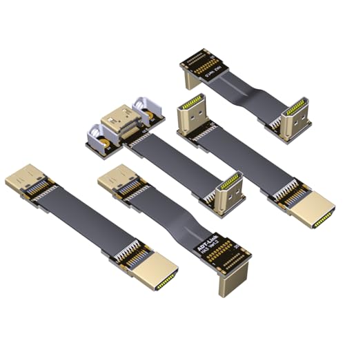 ADT-Link Shielded HD-to-HD V2.0 Built-in Extension Cable A Type 2K/144hz 4K/60Hz Computer Wire Standard Flat Ribbon Cable (50cm, A3-A4T(Male-Female))