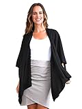 Simply Noelle Bordeaux Cardi Wrap, Black