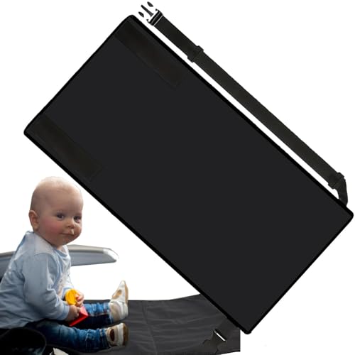 Kids Travel Bed Airplane, Foldable Plane Bed With Footrest Function, Aircraft Pedal Attachment, Perfect For Window, Aisle, Exit Row Seats, In-Flight Comfort For Children, 30.31x17.32in