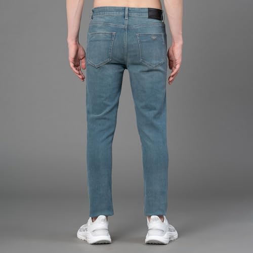 Image of Red Tape Denim Jeans for Men in Medium Blue| Denim Jeans
