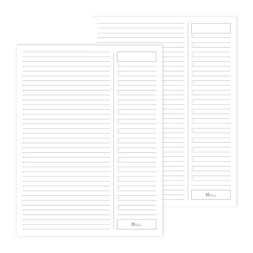 Erin Condren Designer Desk Accessories - Clipfolio Refill Notepads 2 Pack - Productivity, Expanded Organization for Any Notebook, Planner, Journal and More