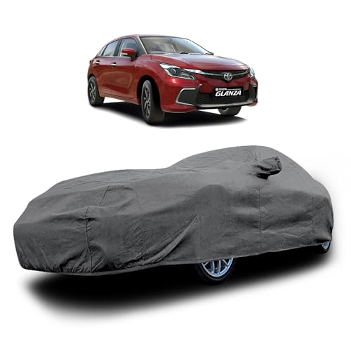 Image of Heavy-Duty Car Cover for Compatible with Toyota Glanza (2022 to 2025 All Models) Deluxe Car Protection Cover - Waterproof & UV-Resistant All-Season Exterior Protection
