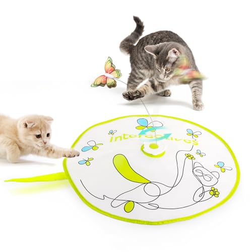 ALL-FOR-PAWS-2-in-1-Cat-Toys-Hide-N-Seek-Cat-Wand-Toy-Automatic-Kitten-Flutter-Toy-with-Butterfly-Spinner-Cat-Moving-Feather-Toy-for-Indoor-Cats-USB-Rechargeable - Cucciolini Doodles ALL-FOR-PAWS-2-in-1-Cat-Toys-Hide-N-Seek-Cat-Wand-Toy-Automatic-Kitten-Flutter-Toy-with-Butterfly-Spinner-Cat-Moving-Feather-Toy-for-Indoor-Cats-USB-Rechargeable