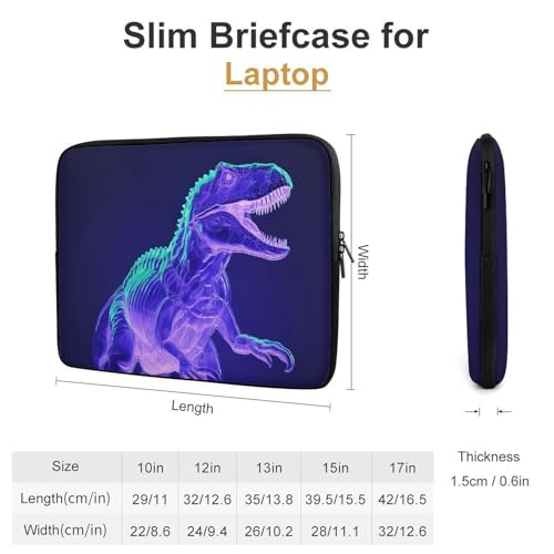 Funda portátil para laptop estilo dinosaurio verde miniatura 2