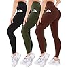 Blisset 3 Pack High Waisted Leggings for Women-Soft Athletic Tummy Control Pants for Running Yoga Workout Reg & Plus Size