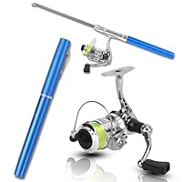 Canna Da Pesca Mini Retrattile Con Mulinello - Tascabile, Per Pesca Leggera, Design A Penna - Foto 12