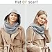 CosInStyle Women Men Fashion Pullover Scarf Hooded Scarf | Multifunctional Medieval Linen Cotton Cowl Hood Vintage Goth Cape Costume (Gray)