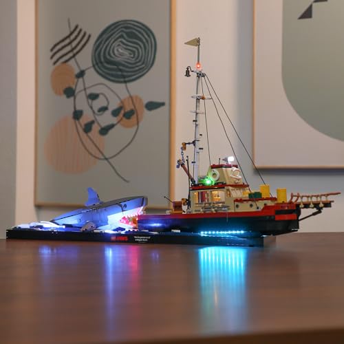 Image of BRIKSMAX Light Kit for Lego Jaws -Led Lighting Compatible with Lego Ideas 21350 Building Set- Not Included Lego Set