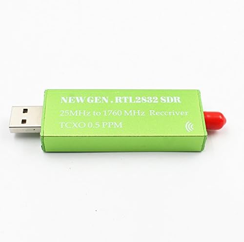 USB Adapter RTL-SDR RTL2832U + R820T2+ 1Ppm TCXO TV Tuner Stick Receiver, Green, 158888