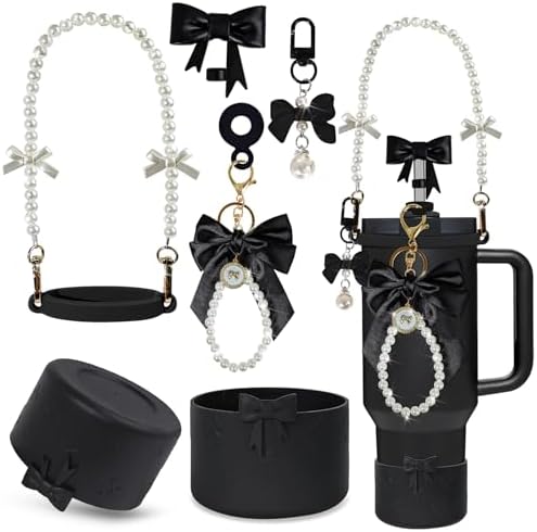 Stanley Cup Accessories Set (6 Pc) - Handle Strap, Silicone Boot, Straw Cover, Charms For 30/40 Oz Tumblers - View #5