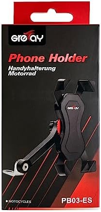 Grefay Motocyklowy Uchwyt Uniwersalny Uchwyt do Smartfona do Lusterek Wstecznych Obracany o 360° Odpowiedni do Smartfona 3,5-6,5 Cala