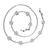 UKCOCO Collier Chaîne Anti-perte Pour Masque Et Lunettes En Perles Transparentes Cristall...