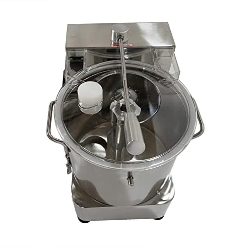 Trituradora de alimentos para carne y verduras de 110 V, 12 L, picadora de alimentos de velocidad ajustable de 2000 W con ventana transparente visible, picadora eléctrica comercial de acero 8