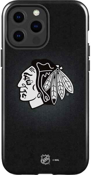 Skinit Impact Phone Case Compatible with iPhone 14 Pro Max - Officially Licensed NHL Chicago Blackhawks Jersey Design