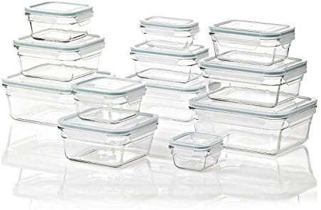 Glasslock Air Tight Glass Lunch Container Glass Food Storage Set 24-Piece - Thumbnail 2
