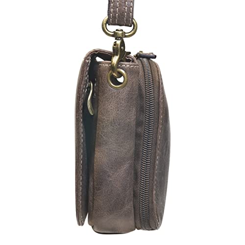 Gun Tote'n Mamas Cross Body Organizer - Distressed Buffalo Leather3