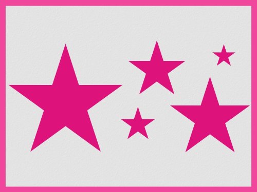 wandtattooshop. eu sternem4 _ 61 _ 3 pegatinas Tattoo Styling 5 estrellas  Juego de 4 grün61, color blanco