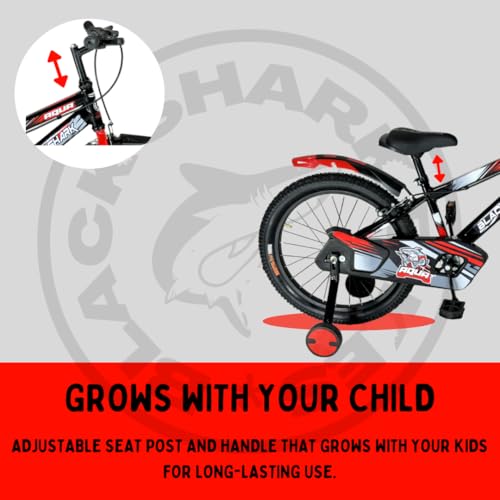 Image of BLACK SHARK Aqua Bikes for Kids Bike Brake | Bicycle for Boys & Girls | Frame | 90% Pre-Assembled |