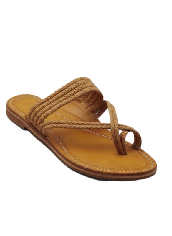 Men's Flat Slip-On Sandals with Braided Strap | Comfortable Regular Wear Footwear for Casual, Office & Travel-image-2