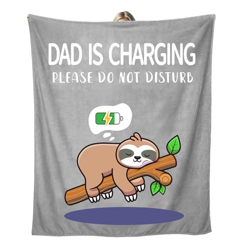 Unictop Dad Gifts Fathers Day Blanket Gifts- Christmas Birthday dad Presents for Father Presents for Fathers Day Valentines Day Fluffy Blanket 150x130cm