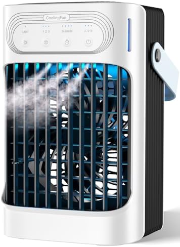 Portable Air Conditioners Cooling Fan, 800ml Mini Air Conditioner...