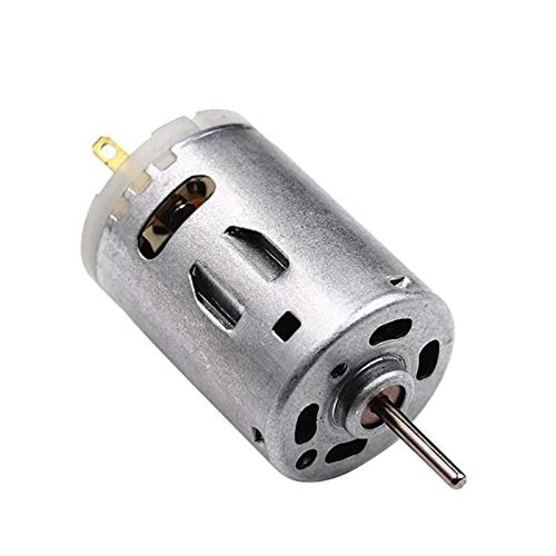 caihv-Dc Motor Durable, 12V Brush DC Motor, Brushed Metal Stainless Steel Gear Motor for Electric Appliance Tools Parts, High Speed Micro DC Motor, Accessories