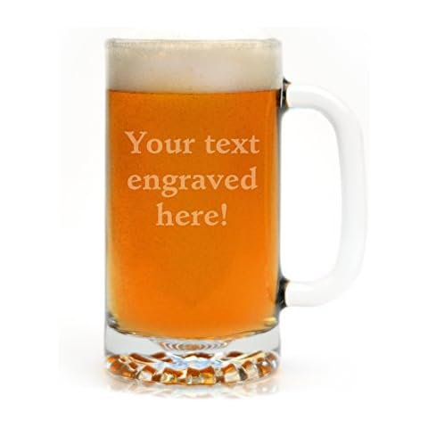 Personalized 16 oz. Beer Mug Engraved with Your Custom Text Cover