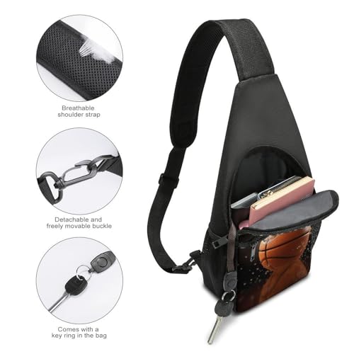 Bolso bandolera pequeño unisex para senderismo y baloncesto miniatura 3