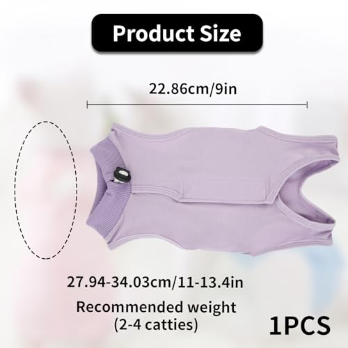 Katzenbody Nach Op Kastration Katze Professioneller,Katzen Body für Katzen Operation,Erholungsanzug Katzenbekleidung,Anzug Bauchwunden,Atmungsaktiver Katzengeschirr,Katzenpullover Medical Pet