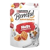 Purina Beneful Made in USA Facilities Dog Treats, Baked Delights Hugs With Real Beef & Cheese - (4) 8.5 oz. Pouches