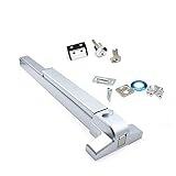 Door Push Bar Panic Outside Heavy Duty Commercial Rim Exit Device Door Closer for 30"-36" Single Exi