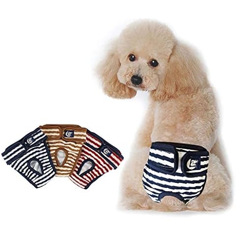 Namsan 3er Pack Hundewindeln Hygieneunterhose Waschbar Aus Schutzhose Aus Atmungs Hygieneunterhose aus Baumwolle Cover
