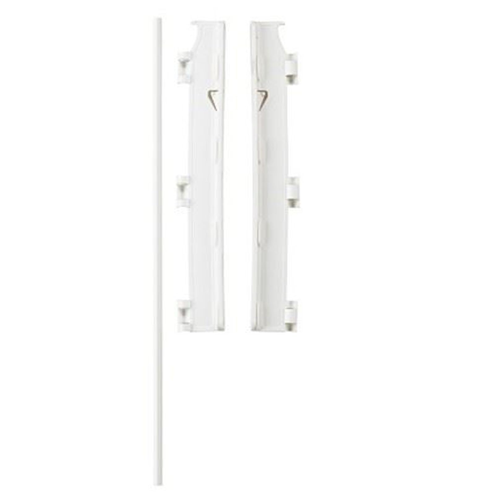 Safetots Safety Barrier for Open Plan Staircases, Wall Mounting Kit, White, Metal, Wall Mounting Kit for Safety Barrier for Open Plan Stairs