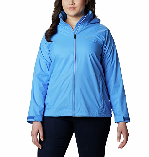 Columbia – Jaqueta de chuva feminina impermeável ajustável Switchback II, Harbor Blue, M